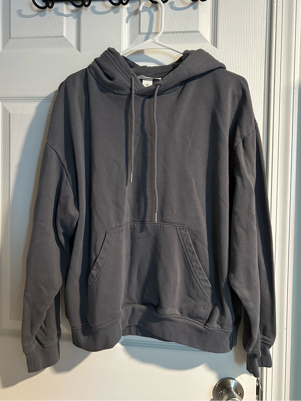 H&M Grey Pullover Hoodie Sweatshirt